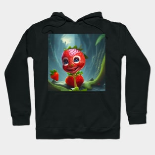 Funny cute strawberry Hoodie